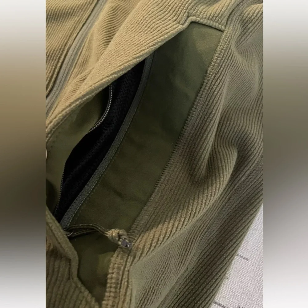ARCTERYX Covert Fleece Zip Up Jacket Sweatshirt Green w/ Sleeve Pocket Size S - Picture 5 of 11